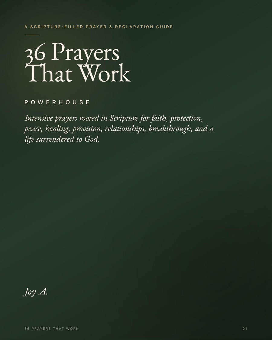36 Prayers That Work — Powerhouse — cover
