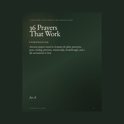 36 Prayers That Work